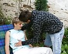Sucking on Lucas cock gets him instantly hard every time men having sex outdoors