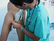 Getting on all fours on the table, the doctor stuck the thermometer in my ass free amateur gay porn photos